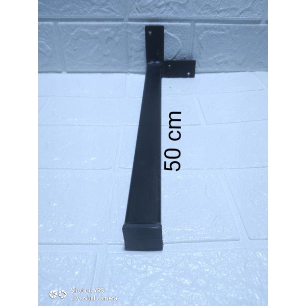 Hairpin legs kaki meja kursi besi kotak galvanis plus penutup