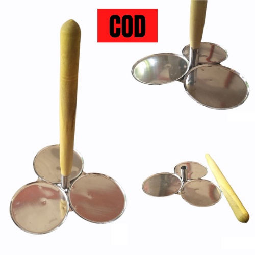 Cetakan peyek rempeyek Kripik stainles anti lengket Gorengan Kayu COD