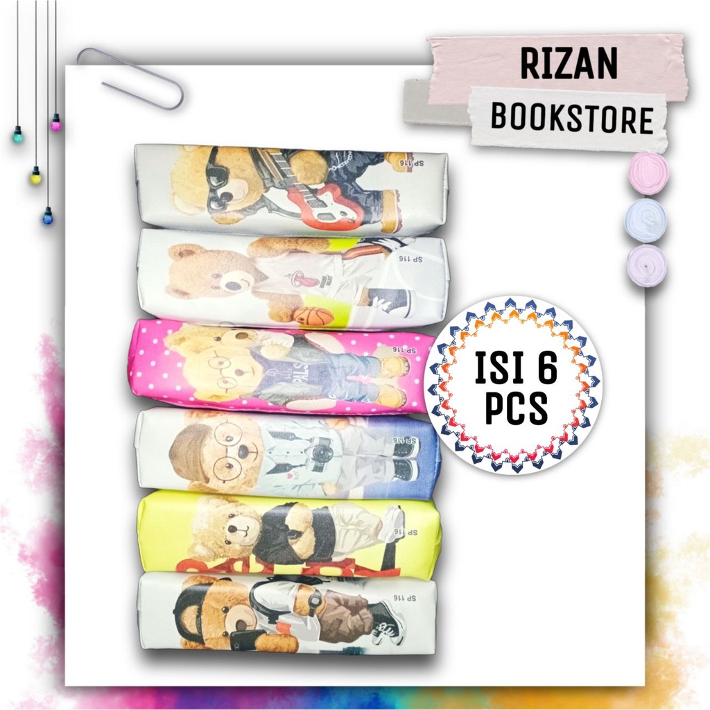 

Paket RESELLER Kotak Pensil Gambar Beruang (6 PCS)