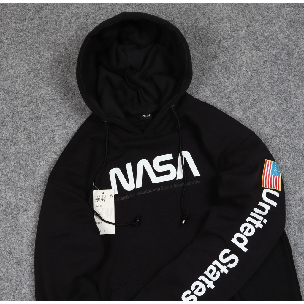 JAKET SWEATER HOODIE HnM NASA UNISEX PREMIUM QUALITY