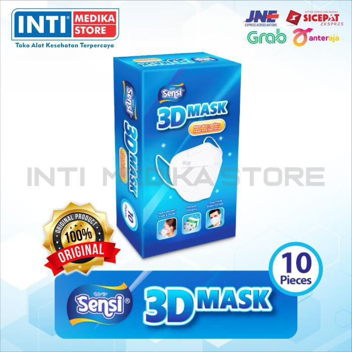 SENSI Masker 3D 4 Ply Earloop | Sensi 3D Mask | Masker Sensi Earloop NEW
