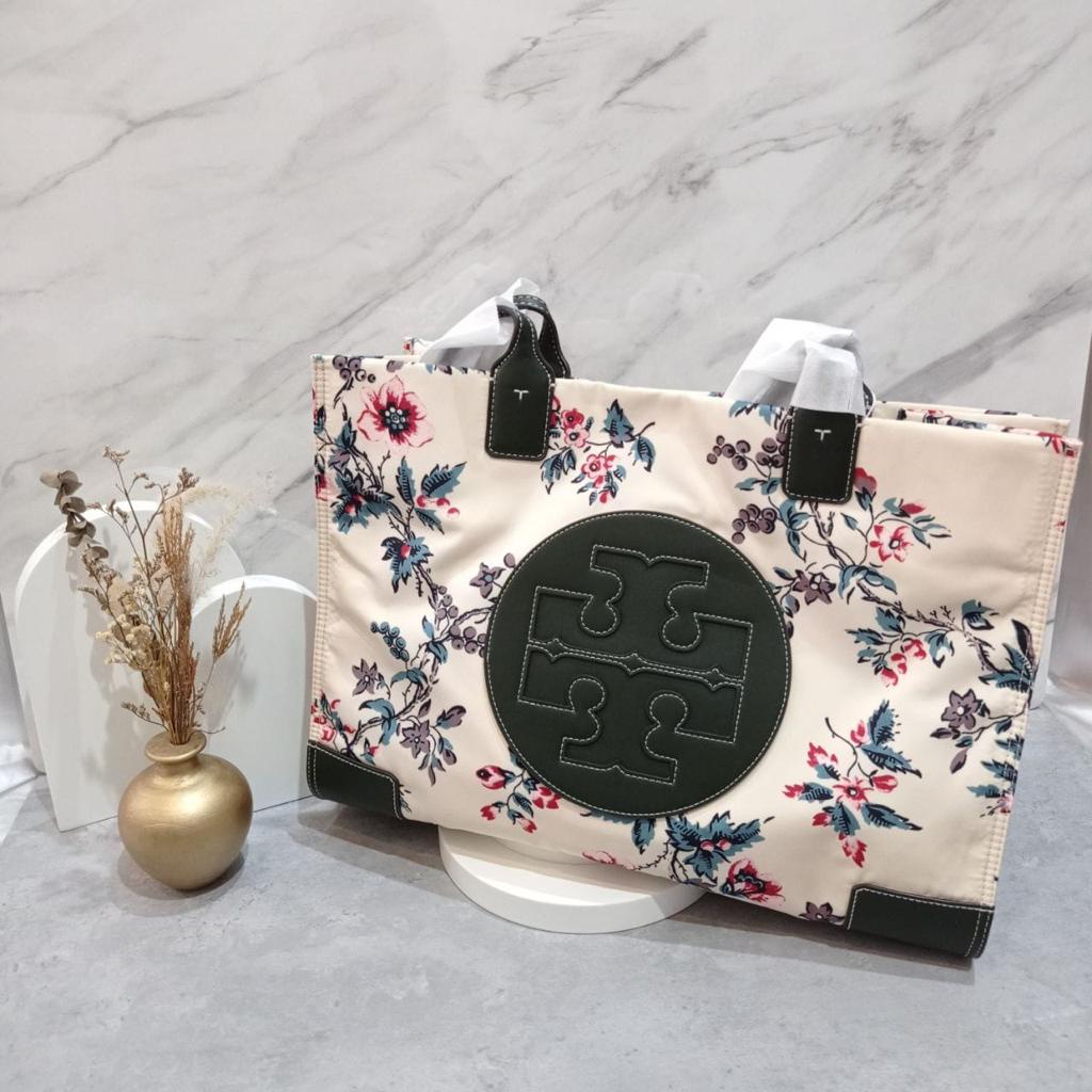 Tas Tory Burch Ella Printed Tote Bag New Original