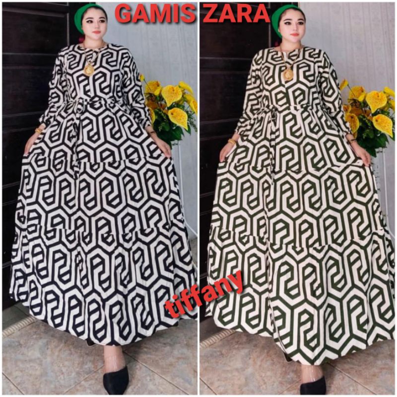 GAMIS RAYON ZARA TERBARU VIRAL JUMBO LD 120CM