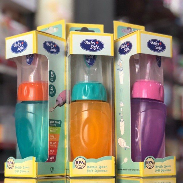 Baby Safe JP029 Botol Sendok Bottle Spoon Soft Squeeze