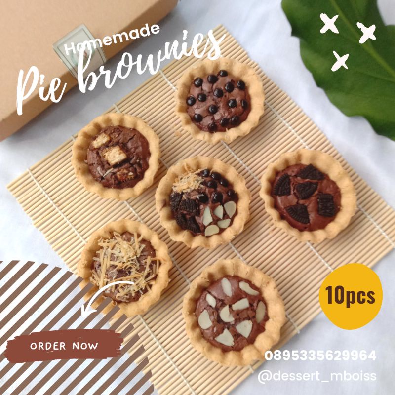 

Pie Brownies Panggang FREE TOPPING by dessert mboiss