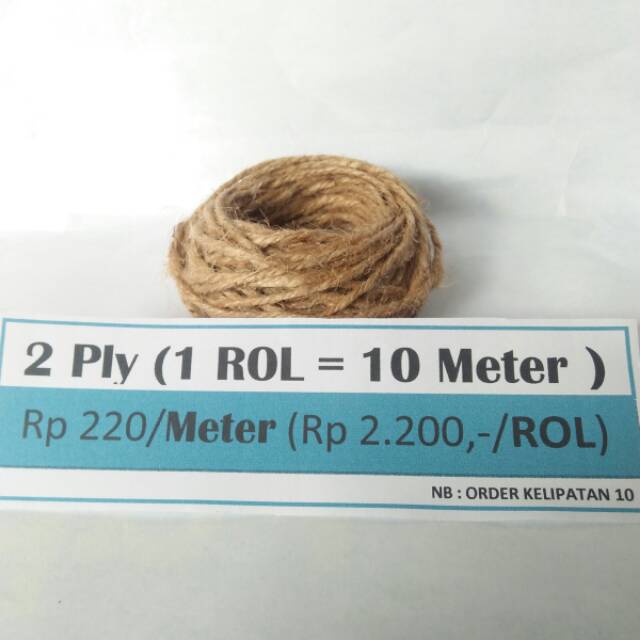 

Rp220/meter (2ply) Tali Goni, Tali Rami, Jute, Tali Vintage, Craft, Aksesoris