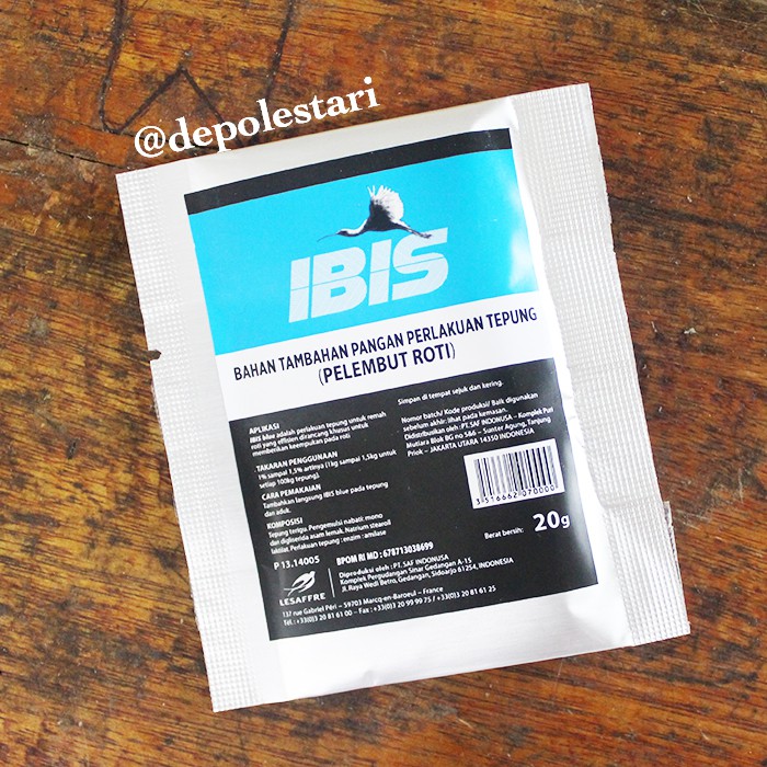 Pelembut Roti Ibis Blue sachet