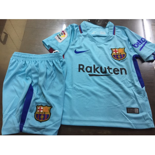PREMIUM JERSEY BAJU BOLA BARCELONA AWAY KIDS ANAK 2017 2018 GRADE ORI MURAH LIMITED