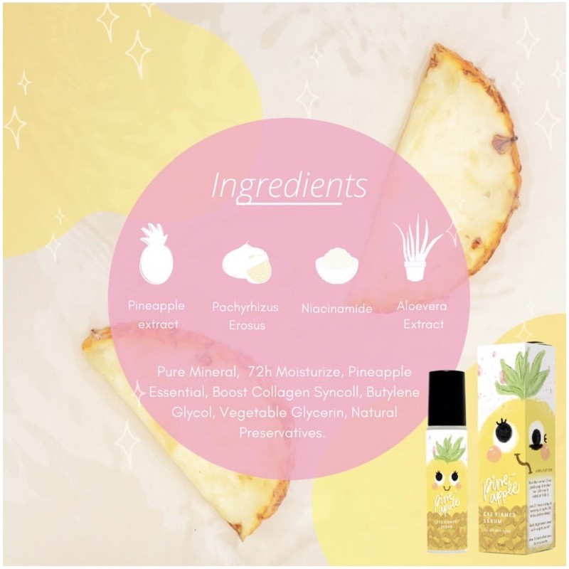 [DIST RESMI] PINEAPPLE EYE FIRMER SERUM HOLLASIAN SERUM MATA HOLLASIAN