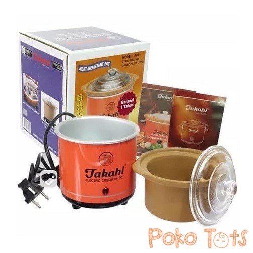 Takahi 1188 Electric Crockery Pot 0,7 Liter Slow Cooker 0.7 Ltr