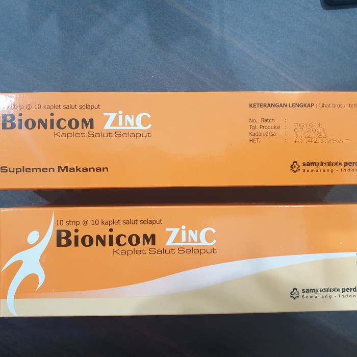 Bionicom Zinc Multivitamin box 100 kaplet Vit C 750 mg Vit E,B Complex