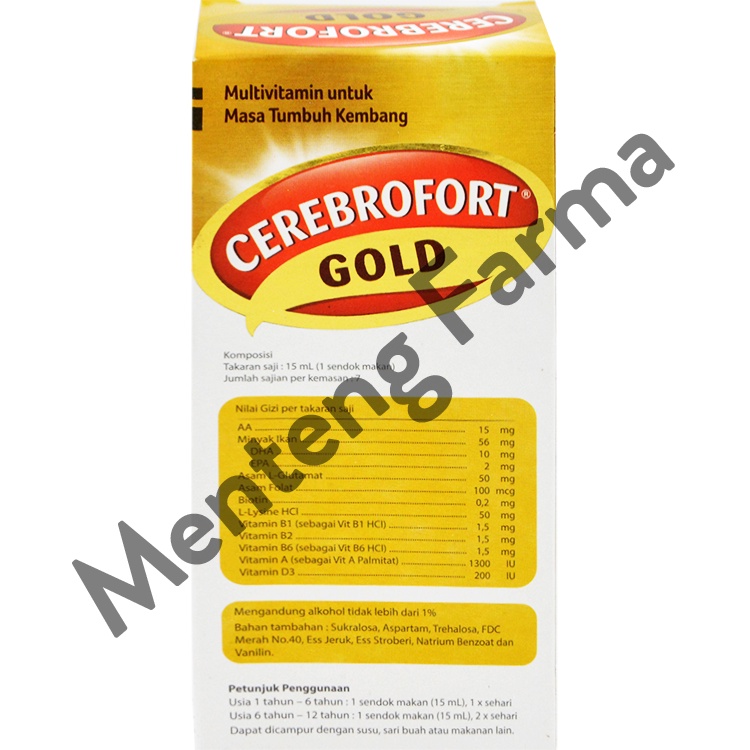 Cerebrofort Gold Rasa Strawberry 100 mL