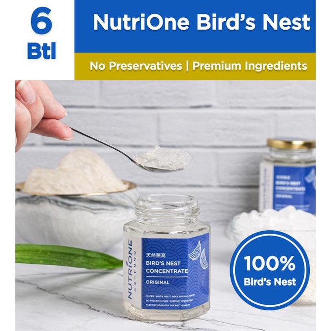 

Minuman Sarang Burung Walet / Bird Nest NutriOne 100% Asli - 6 Botol