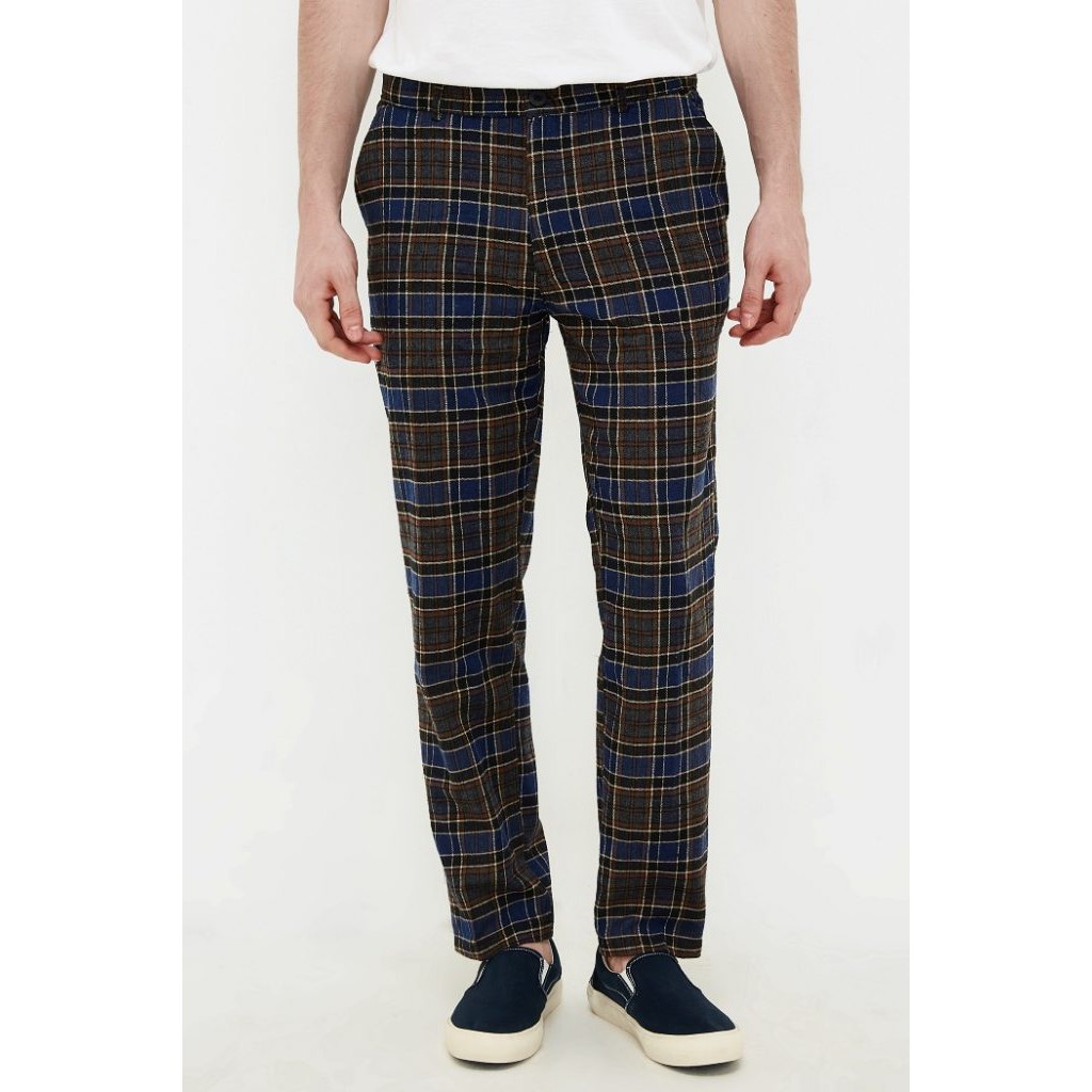 

Erigi Checked Pants Ragah Navy