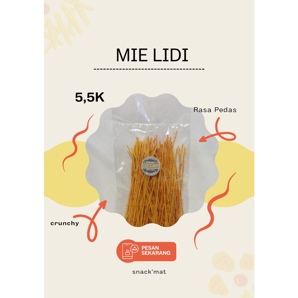 

Snack'Mat - Mie Lidi Pedas