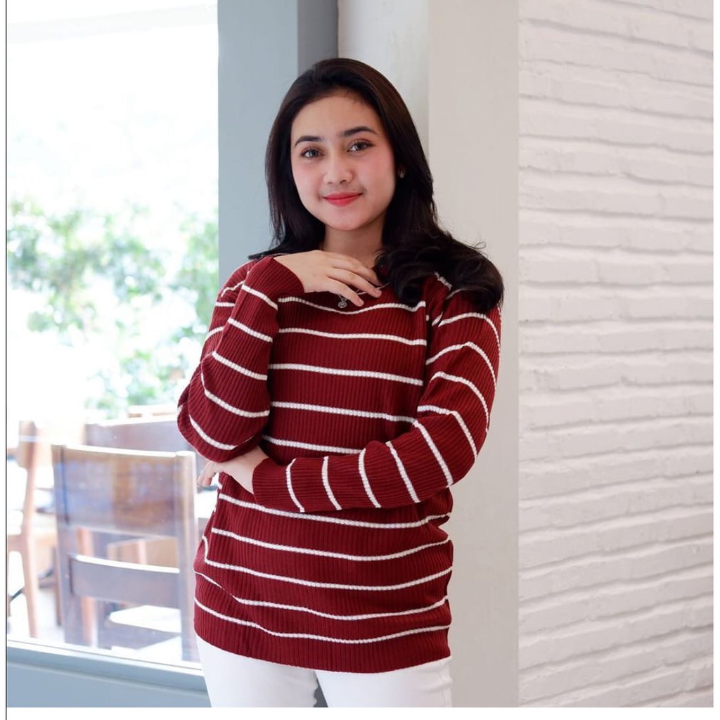 [Blouse suci RO] Blouse wanita rajut premium Varian warna