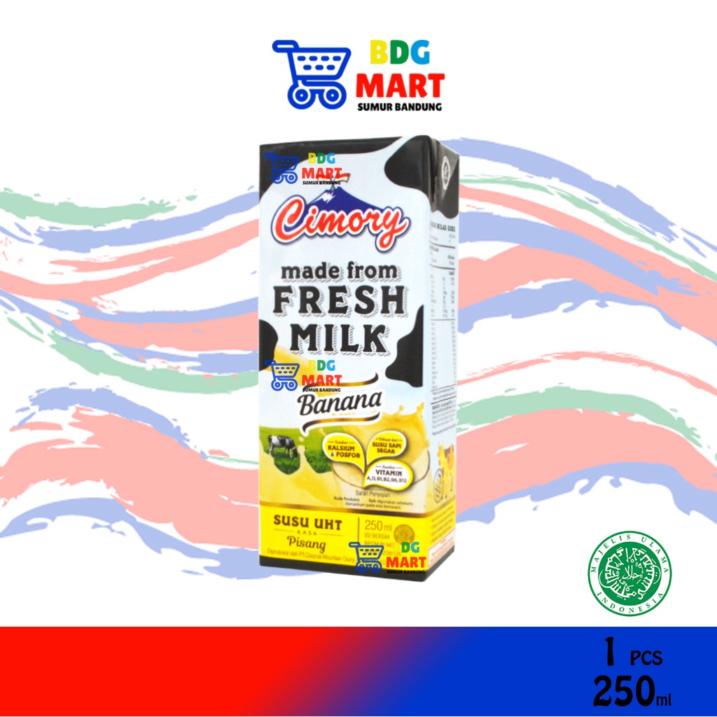 

Susu Cimory Fresh Milk Banana Susu UHT Pisang Halal - 250ml