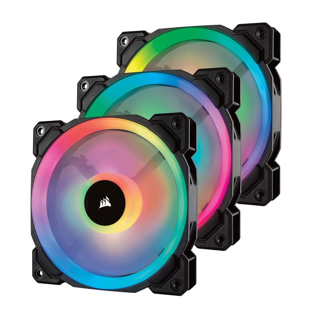 Corsair Ll Series Ll 120 Rgb Co 9050072 Mw 3 Fan Pack With Lighting Node Pro Shopee Indonesia