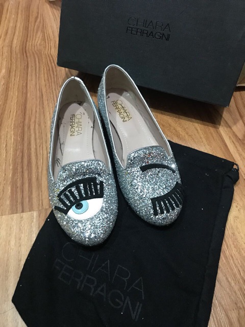 Chiara Ferragni Flat Shoes (Preloved) NEGO tipis size 36 (insole up to 23cm)