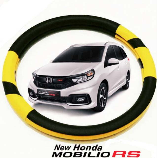 Sarung Setir Pelindung Stir kuning mobil Honda New Mobilio RS
