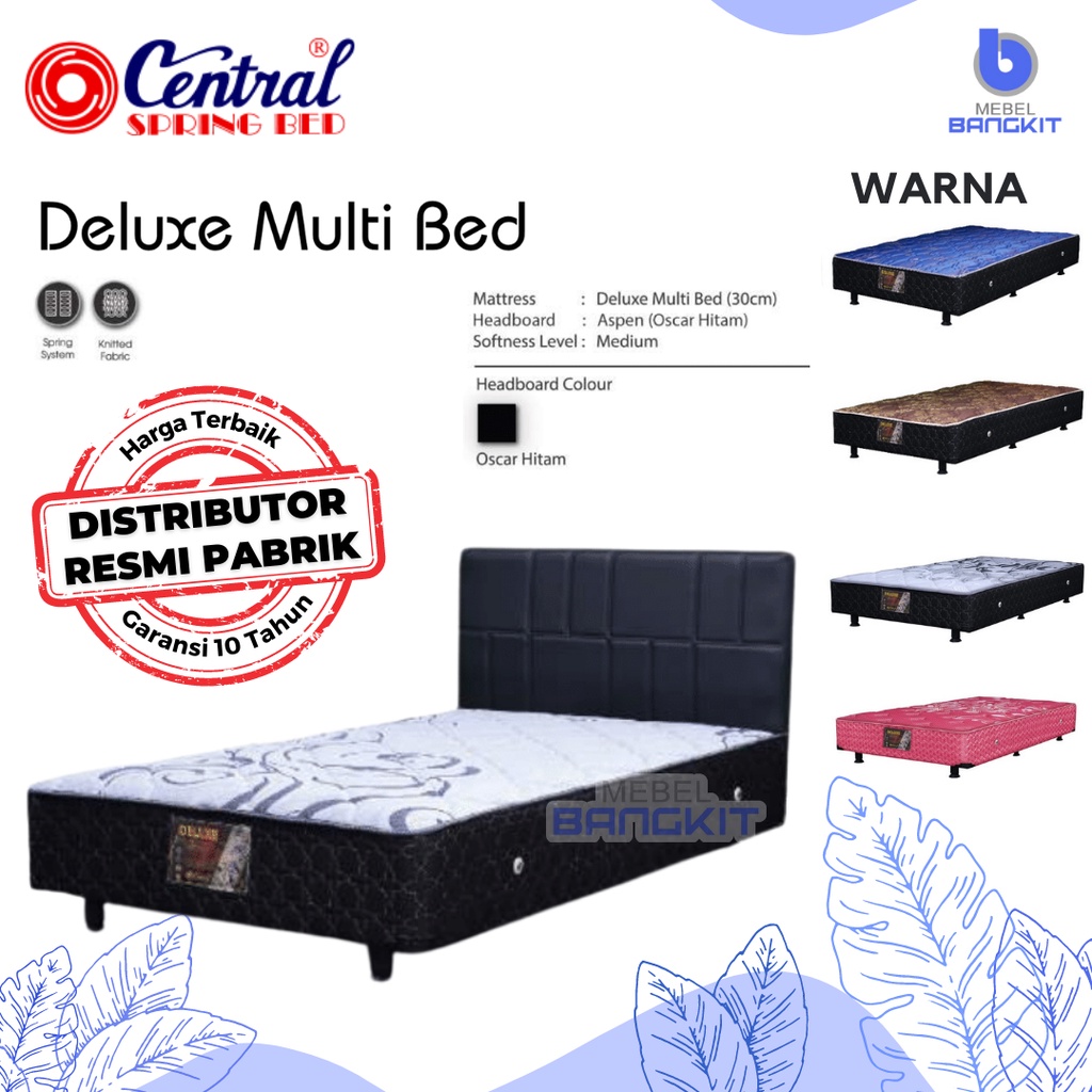 Matras Central Deluxe Multibed Spring Bed SET (90x200 100x200 120x200 160x200 180x200 200x200) Multi