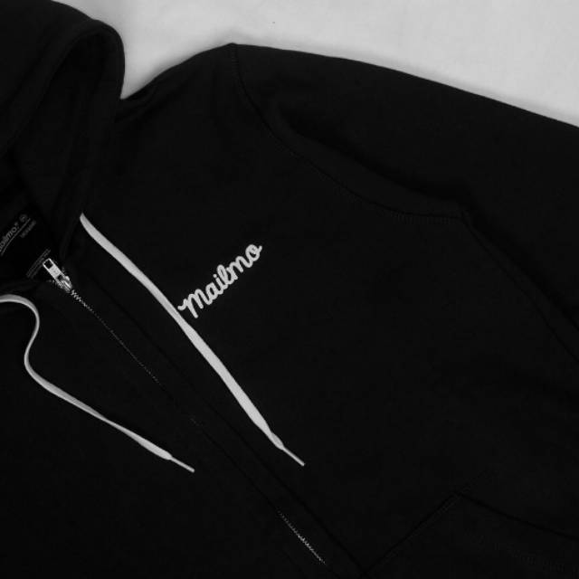 Sweater jeep hoodie keren kekinian premium mailmo logo varian black full katun fleacee