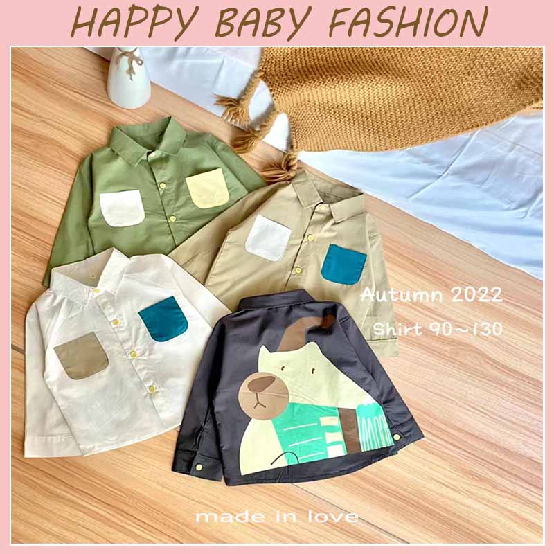 (Baru Datang)CS-02  Kemeja lengan panjang bayi dan anak kualitas premium import / kemeja casual elegant kualitasw premium impor