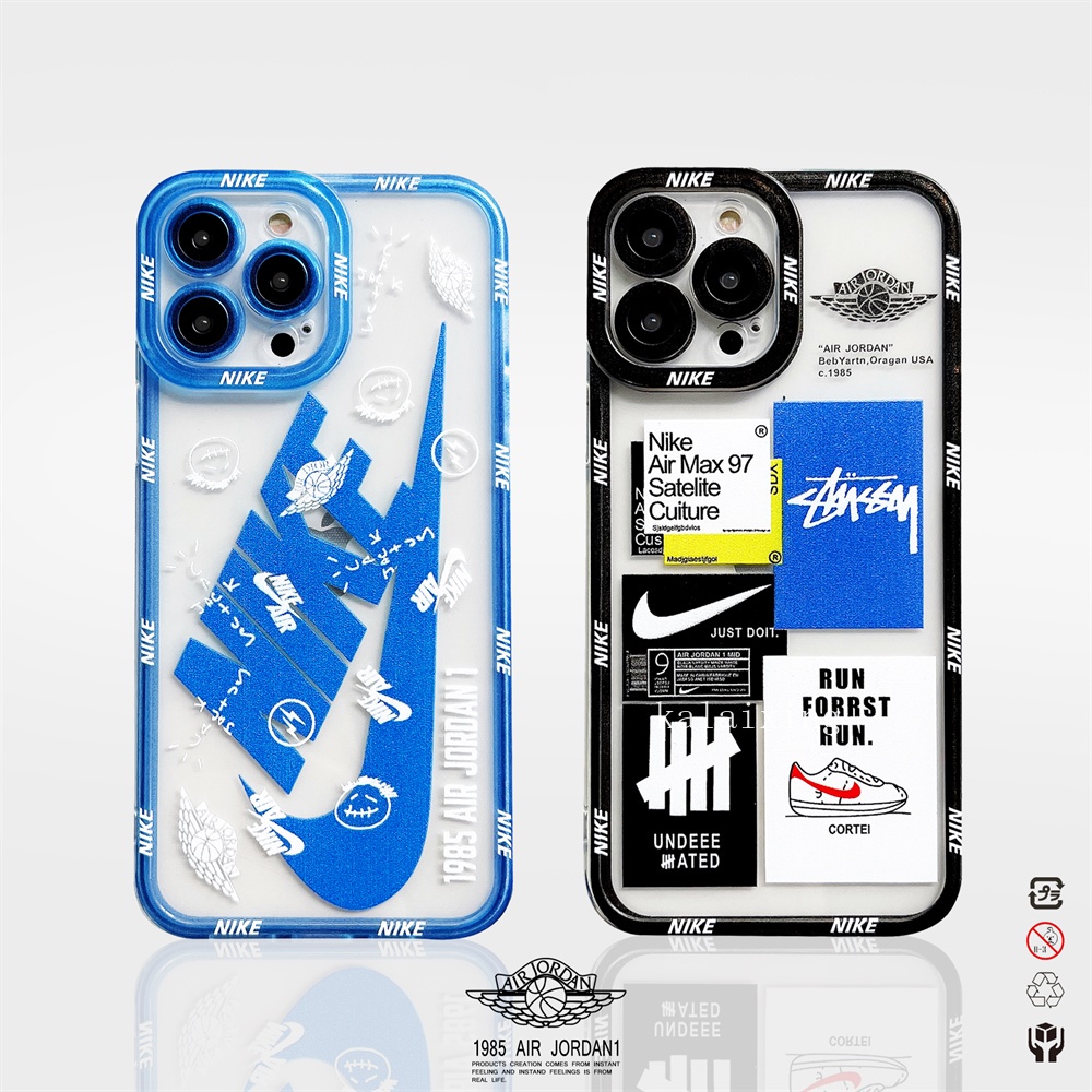 Casing Samsung A04S Casing Softcase Silicon Nike Air Jordan Transparant With pelindung kamera