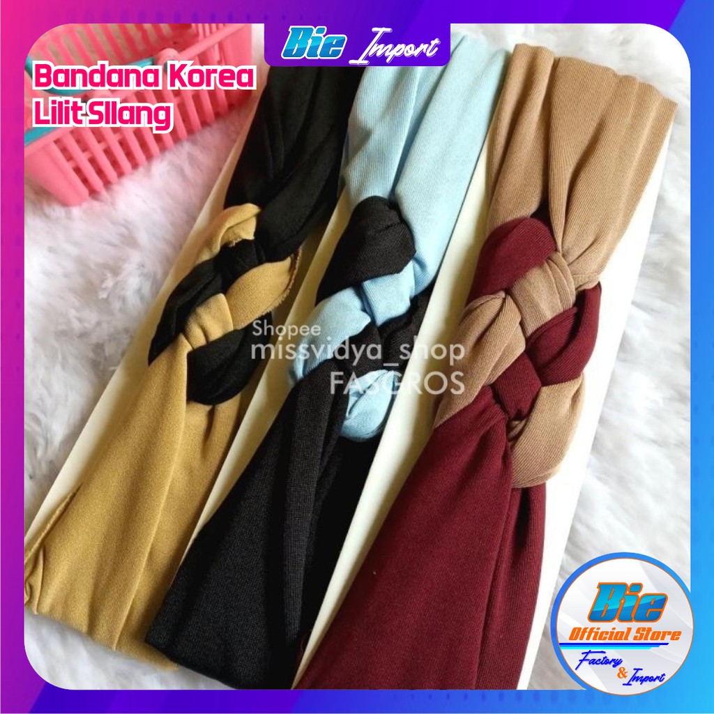 Bandana Korea Lilit Silang Impor Best Seller