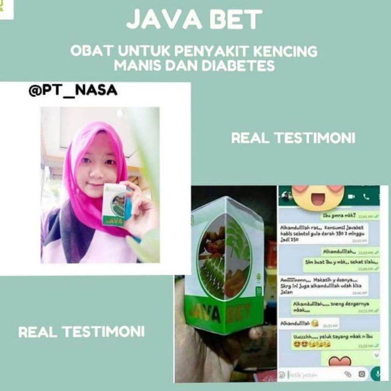 

JAVABET OBAT HERBAL KHUSUS KENCING MANIS/DIABETES