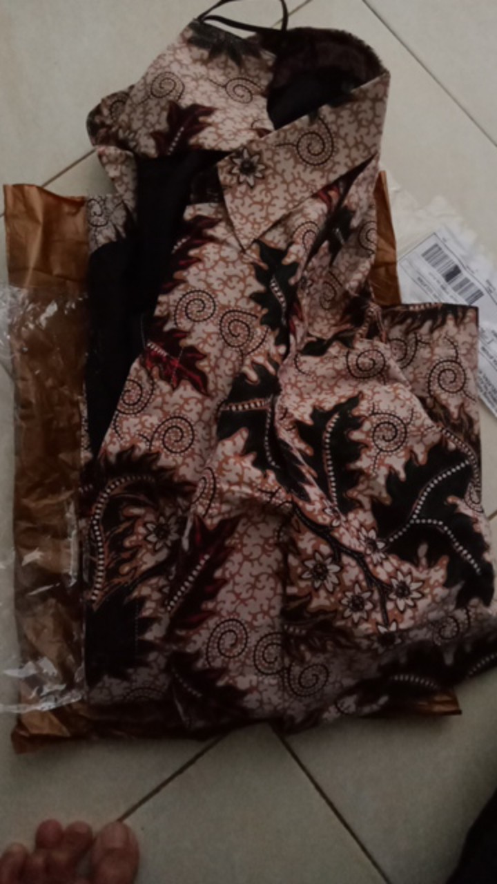 Batik Solo Premium Pria Casual Lengan Panjang Modern Lapis Furing Bahan Katun Jogja Alisan Bam25