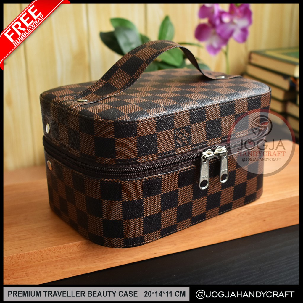 Super Rapih Traveller Beautycase / Case makeup / Travel Tas Kosmetik Pouch Jogja Handycraft