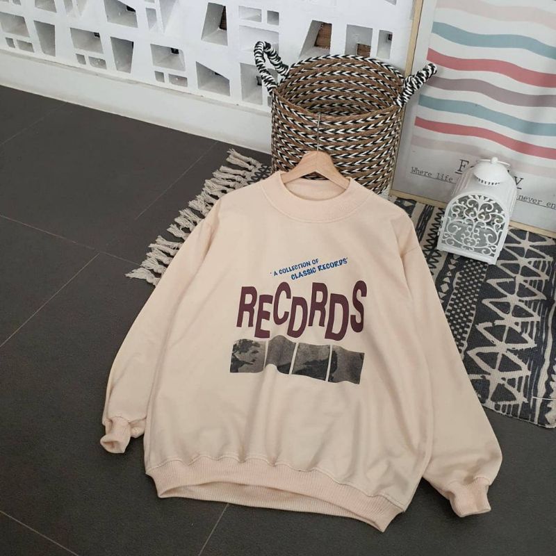 Record sweater | sweater wanita | outer wanita hits