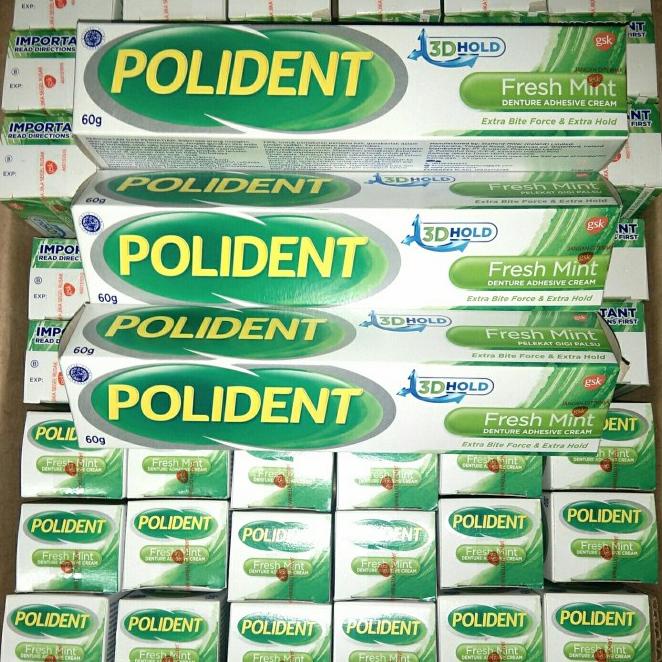 LEM GIGI PALSU DAN GUSI POLIDENT 60 GR FRESH MINT