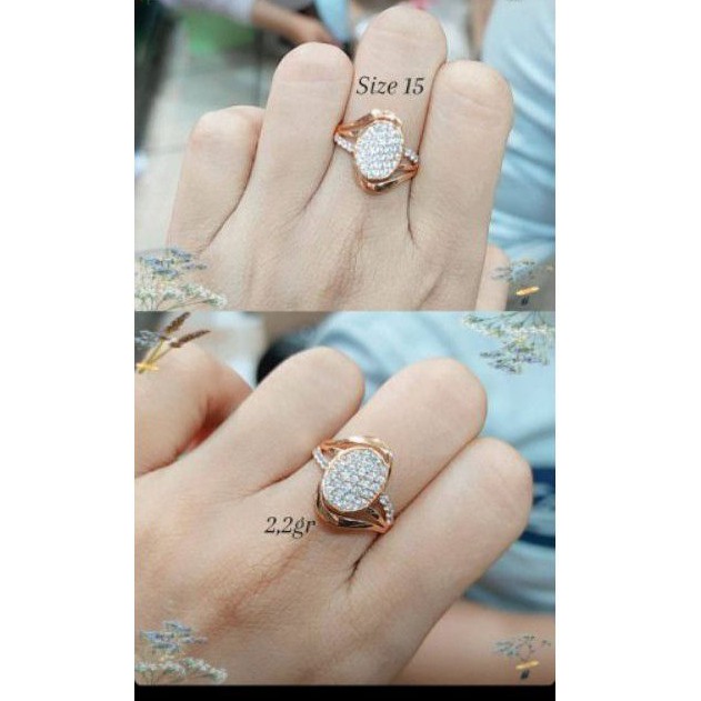 cincin oval full mp S925