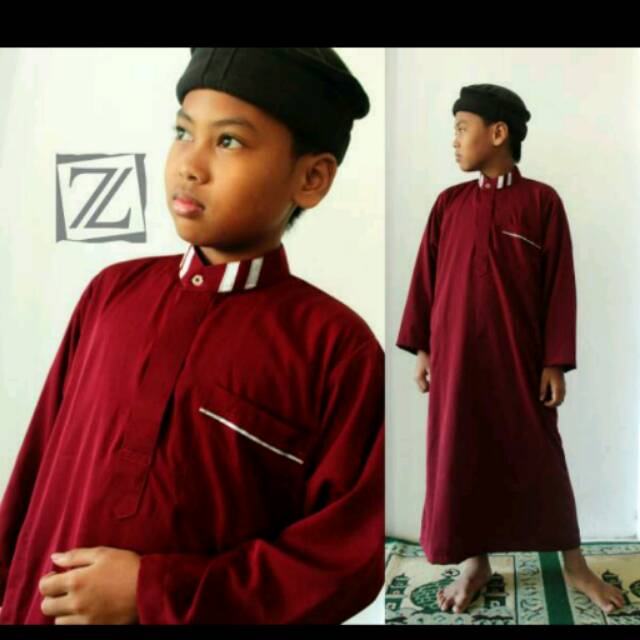 Jubah kombinasi anak