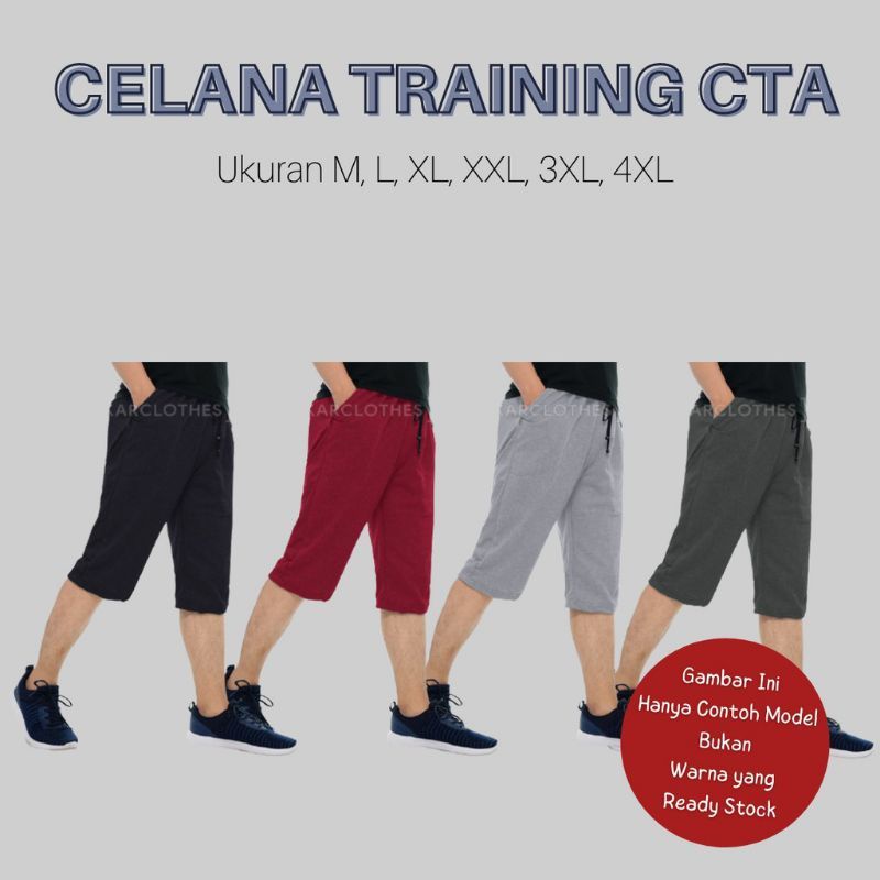 celana sontog7/8 pria wanita babyterry lari bola gym training short pants