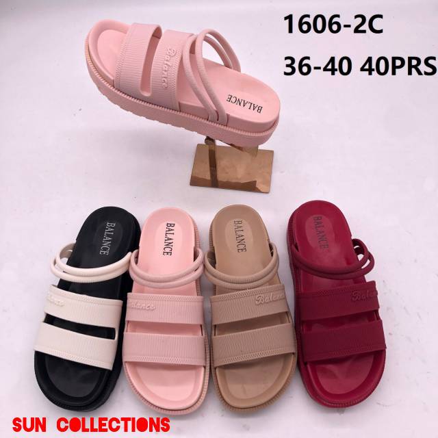 Sandal Wedges Wanita 2Ban Import 1606-2