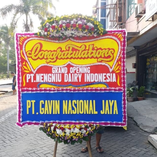 Karangan Bunga/ Bunga Papan/ Karangan Bunga Papan / Papan Ucapan Bunga /Papan Karangan Bunga 1,7 X 2