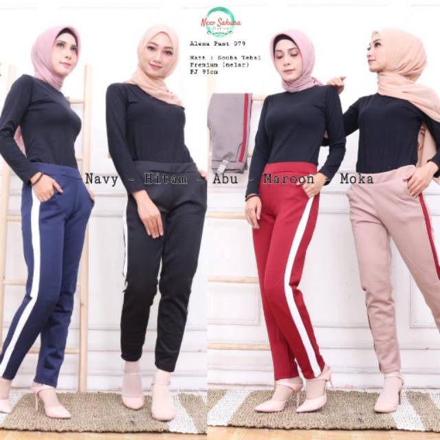 Grosir Solo celana scuba tebal