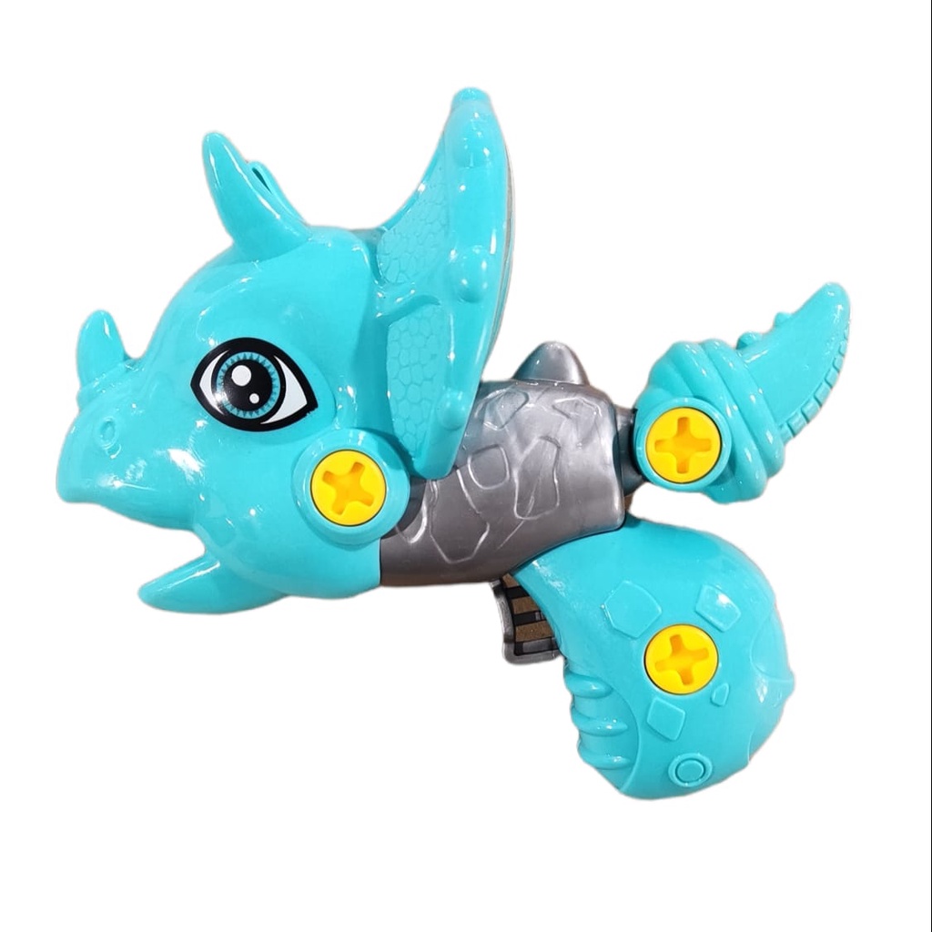 Mainan Tembakan PELURU KARET Dinosaurs DIY ASSEMBLING FUN