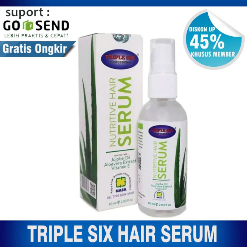 PERAWATAN RAMBUT RONTOK / TRIPLE SIX / OBAT RAMBUT RONTOK / PENYUBUR RAMBUT / PENEBAL RAMBUT / PENUM