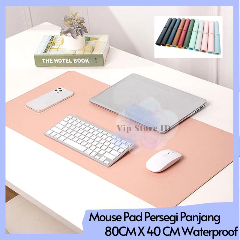Mousepad Besar Alas Mouse Kulit Alas Meja Kerja Untuk Meja Komputer / Laptop