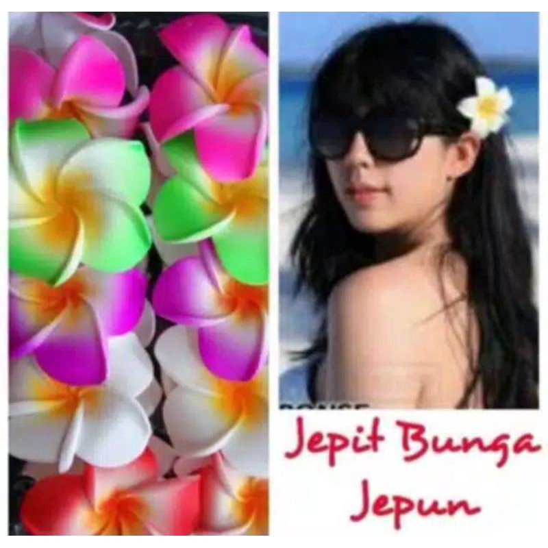JEPIT BUNGA BALI IMITASI 10 pcs
