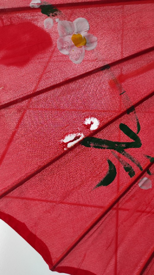 Payung Nari Besar Diameter 84cm / Payung Bahan Kain / Payung China / Payung Jepang / Dekorasi Imlek