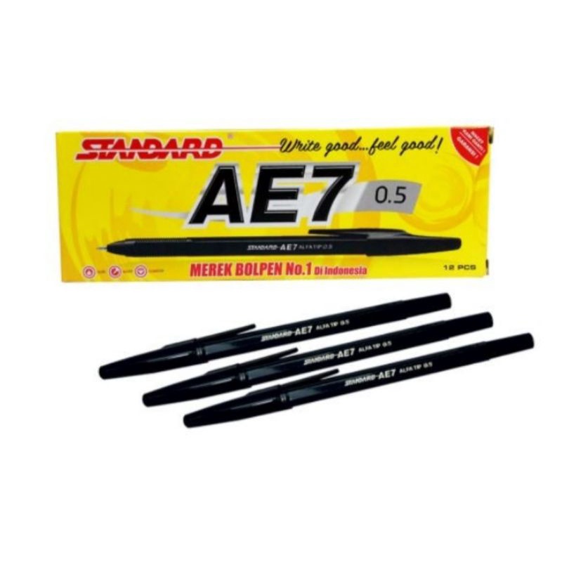 

Pulpen Pen STANDARD AE7 0.5mm GROSIR (12pcs)