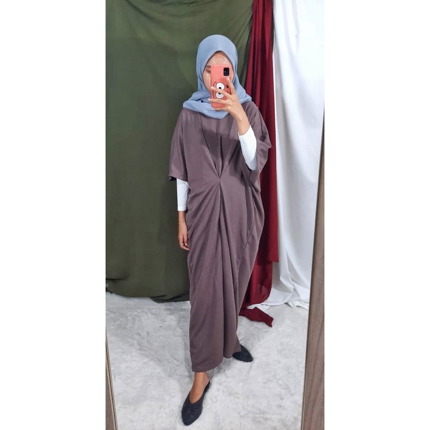 Kaftan Dress Lulu Fit L-XXXL LD 130cm Panjang 130cm