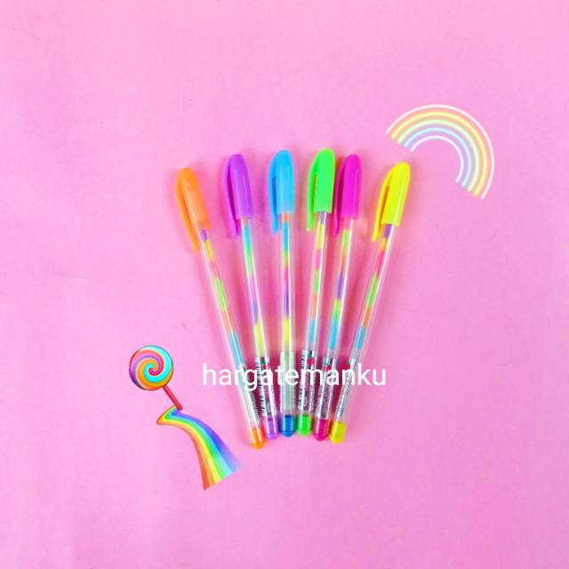 

Pulpen warna rainbow