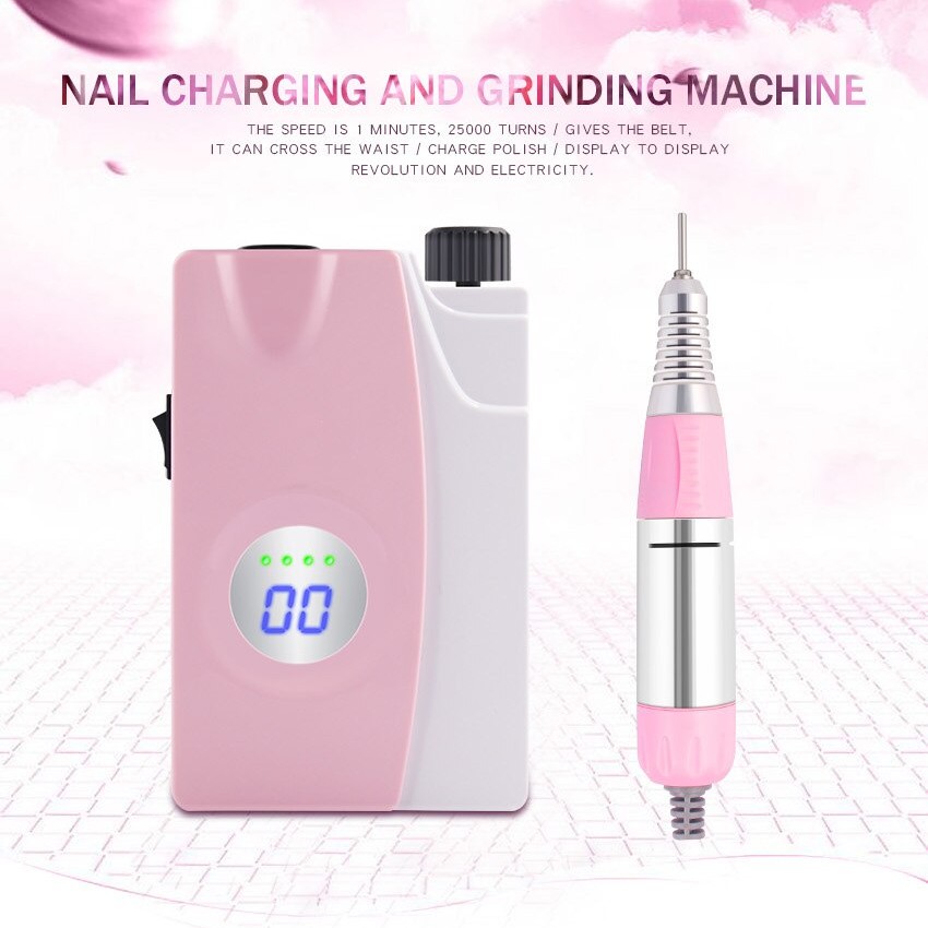 LIDAN DM-208 25000RPM Portable Nail Drill Machine Rechargeable