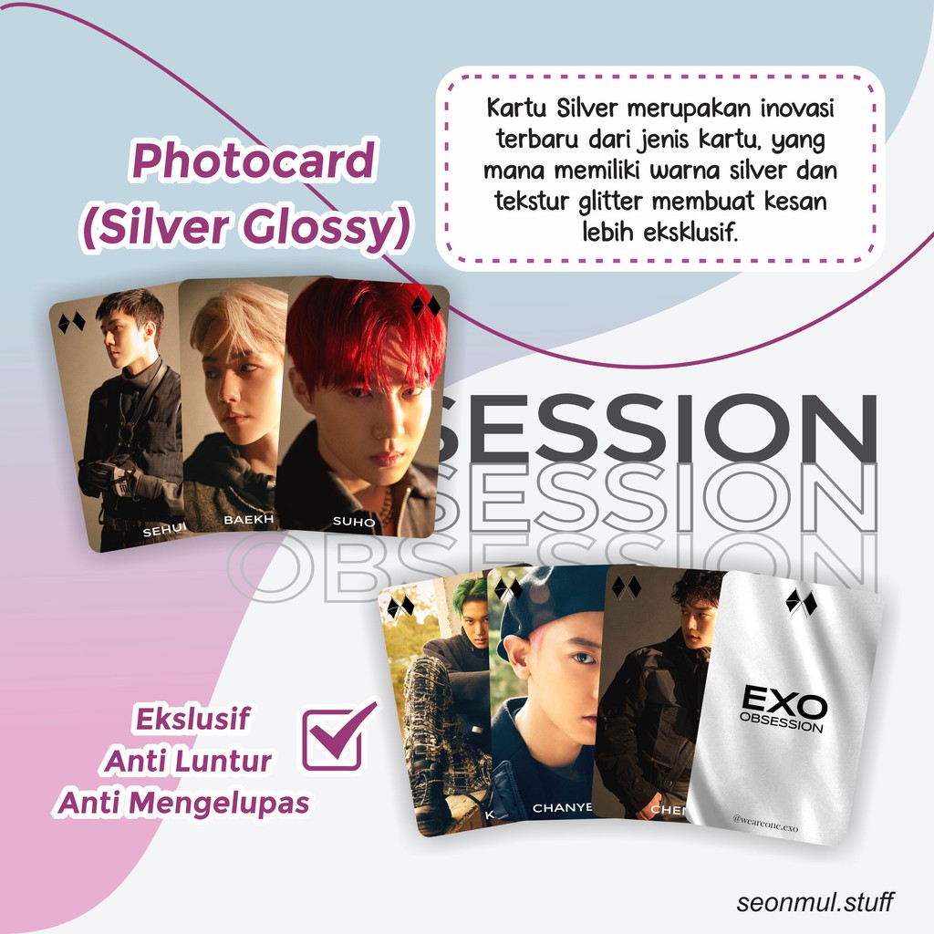 PHOTOCARD PC EXO OBSESSION